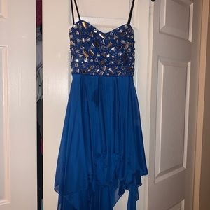 Blue Rhinestone Top Dress